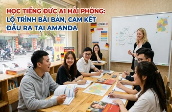 Học tiếng Đức A1 Hải Phòng: Lộ trình bài bản, cam kết đầu ra tại Amanda