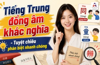 Cách phân biệt tiếng Trung đồng âm khác nghĩa