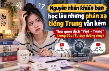 Phản xạ tiếng Trung là gì? 3 lý do khiến phản xạ tiếng Trung kém