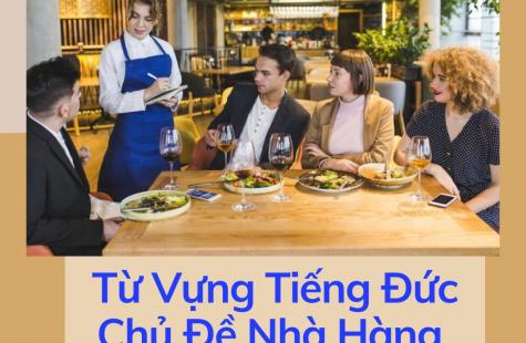 Từ vựng tiếng Đức chủ đề nhà hàng