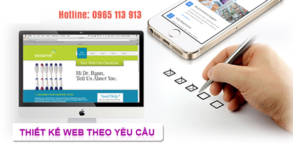 thiết kế website theo yêu cầu hải phòng
